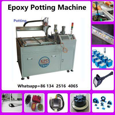 Manual Dispensing Machine With 2 Tanks Semi-Auto Glue Gun Epoxy Resin Mixer
