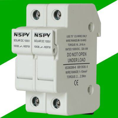 NSPV NSDF38 DC Fuse Holder 1000V for Solar PV System with 32A fuse