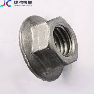 Flat bottom flange metal lock nut M4-M12