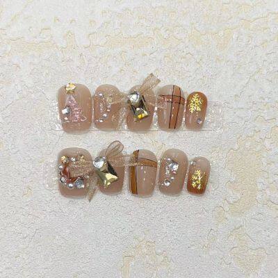 Christmas Nail Art Collection DIY Cute Christmas Tree Snowman and Snowflake Nail Tips photo-2