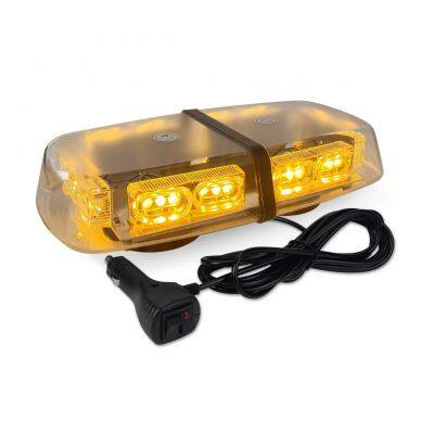 Car Flashing Yellow Lighting Roof Magnetically Mounted Car Signal Lamp Flashing Warning Lamps Short Row Strobe Light