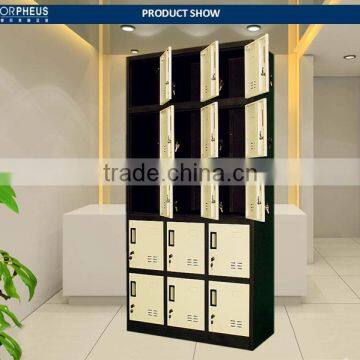 China Locker Manufacturer Supply Special Sale Metal Cabinets 3 Wide 5 Tier Wardrobe Cabinets Shoe Cabinet With Plastic Handle photo-3