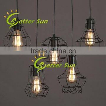 Industrial Pendant Lamp Iron Cage Pendant Light Fixture of Ceiling