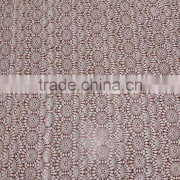 2016 Lace With Flower for Garment Accessory / Cotton Embroidery Water Soluble Full Lace Fabric photo-3