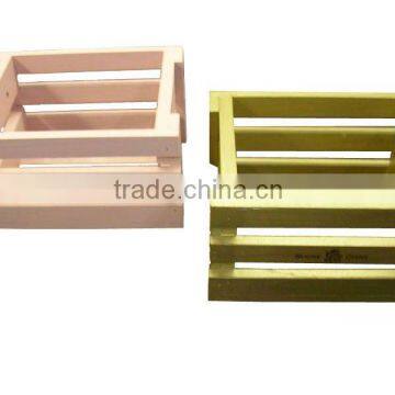 Beautiful wood storage basket