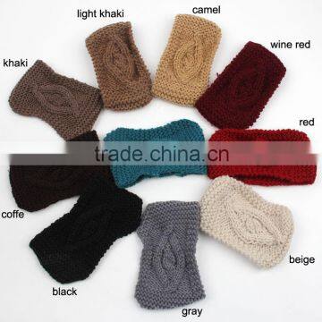 Hand Knitting Eye Style Warm Keeping Fashion Lady Headband Hairband For Women