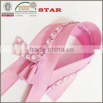 colored rhinestone zipper