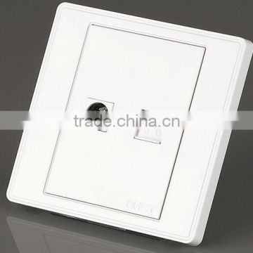 cable TV computer socket wall mount socket outlet mould