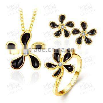 Flower Design whole set 18K Gold Plated fashion jewelry 2015