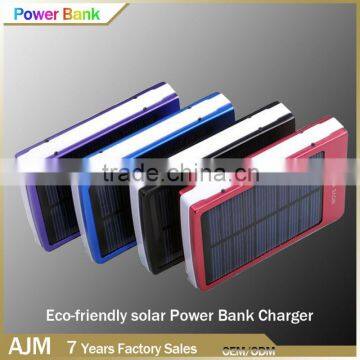 OEM/ODM Factory 10000mah Solar Power Bank Portable Charger Extended Battery Power Bank