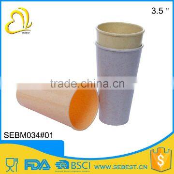 top selling melamine plastic tumble bamboo drinking cup