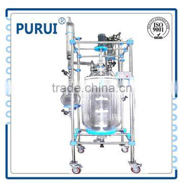 200L G3.3 High Broslicate Single Wall Glass Reactor with PTFE Seal