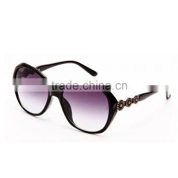 Fashion metal flower parts ladies sunglasses