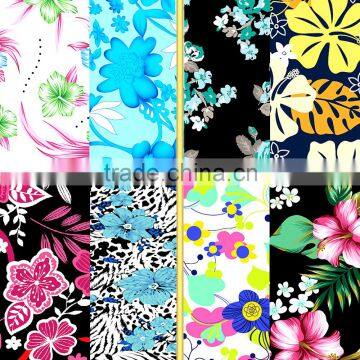 Nylon spandex printed underwear fabric /Fashion flower design printing fabric