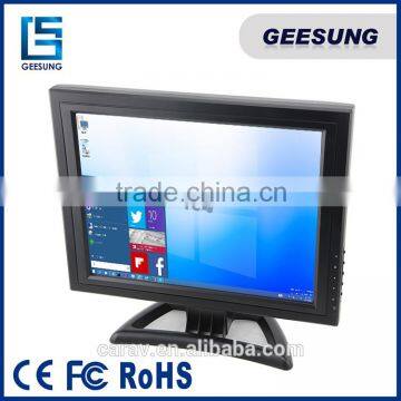 New 15 '' touch screen POS tft lcd touchscreen monitor with metal POS stand