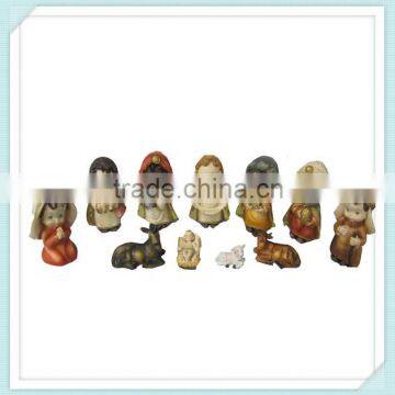 new style cute Christmas Resin Nativity Set Small Figurines