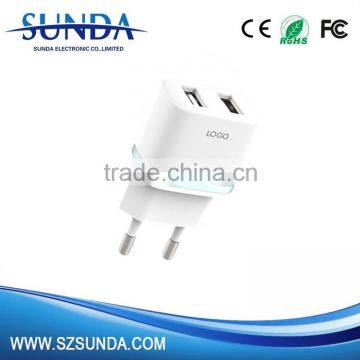 US / AU / UK / EU Plug Wall Charger 5V 2.1A/2.4A Dual Usb Wall Charger for Iphone Quality Choice photo-6