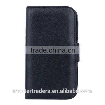 Cheap Multi Function Litchi Grain Stand Wallet PU Leather Case With Card Slot And PC Back Cover For 5 Inch Mobile Phone MT-3681 photo-6