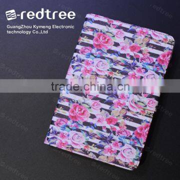 Universal design pu leather standing tablet print cover