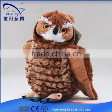 Stuffed stand SITTING Deer animal toy plush lifelike soft owl