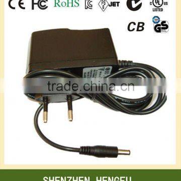 9W 7.5V 1.2A Travel DC Power Supply with EU AUS US UK Korea plug