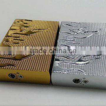Gun Golden Plated Universal Gas Lighter Refill Battery Electric Lighter photo-2