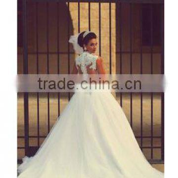 Beautiful Sweetheart Appliqued Wedding Dresses photo-4