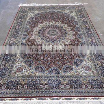 home decorative handmade persian silk rug hand knotted persian silk carpets for home hotel villa/silk rug