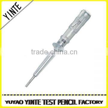 China Manufacture Ordinary test pen /screwdriver voltage tester with AS plastic and long-life neon light