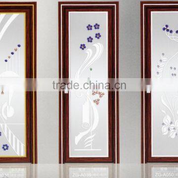 interrior aluminum glass bathroom door design