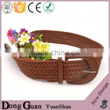 2016 Hot Sale Plastic Buckle With Metal Eyelet Printed Web Belt Rope Braided Belts Leather Black Thread