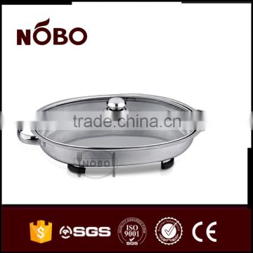 hot sale stainless oval chafing dish with glass lid