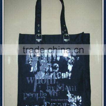 Cotton canvas Shopping Bags Tote bag with printed