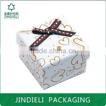 heart printing paper exquisite ring jewelry box