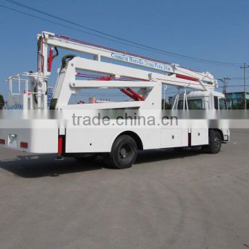 22-24m dongfeng hydraulic aerial cage platform work truck