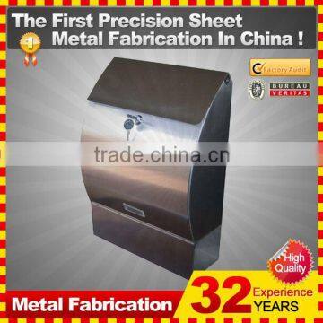 Kindle waterproof outdoor custom metal Steel American decorative outdoor mailboxes for sale