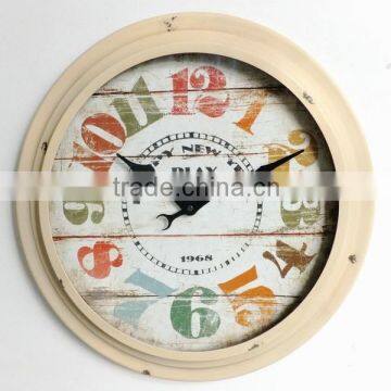 Dia 53 cm country style Round Metal Wall Clock,