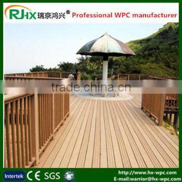 outdoor wood-plastic composites decking floor/waterproof outdoor deck flooring