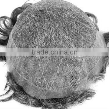 full lace men's toupee hair replacement cancer toupee