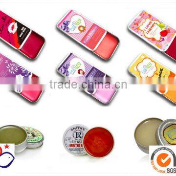 2014 hot sale lid balm tin boxes