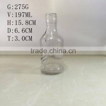 200ml handle oil glass bottle clip lid