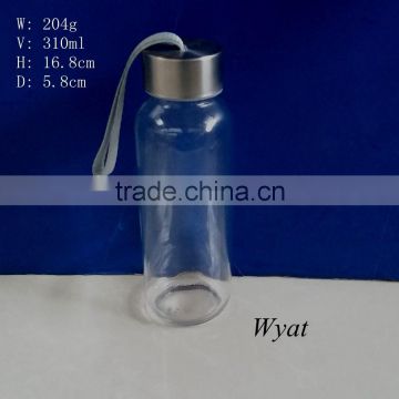 300ml high quality glass water bottle with screw cap SLBb57