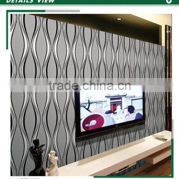 overstock foaming non woven wallpaper, contemporary vertical stripe wall decor for household , paintable wall paper designs