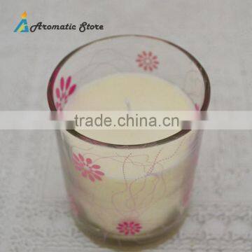 Fashion White Scented Soy Wax Candle In Glass Jar Quality Choice photo-6