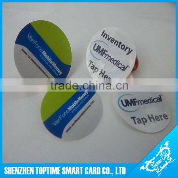 waterproof 13.56mhz ntag213 tag nfc nfc tag roll sticker with adhesive backside