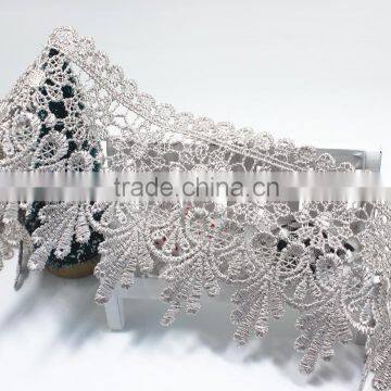 8.5CM Crochet Cotton Flower Lace Trim For Garment Accessories photo-2