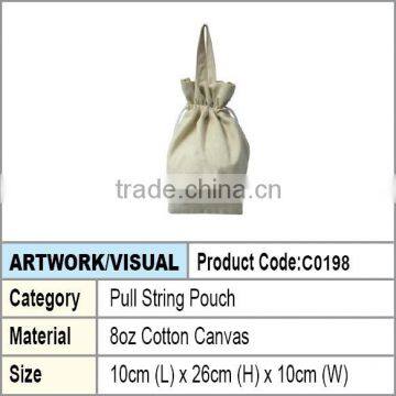 Cotton canvas Pull String Packaging Pouch