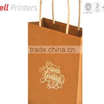 Hi quality paper bag with recycled handle from India