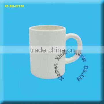 cone 04 unpainted bisque mug for wholesale