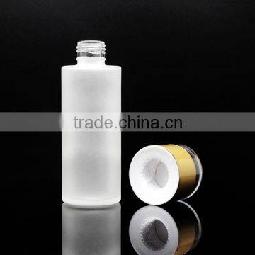 Factory Price White Cosmetic Glass Bottle With Acrylic Cap photo-2